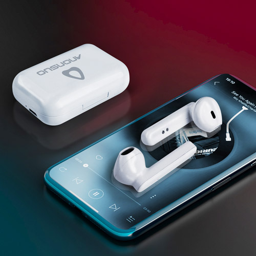 阿隆索触控式双耳TWS蓝牙耳机5.0高清降噪运动跑步耳机